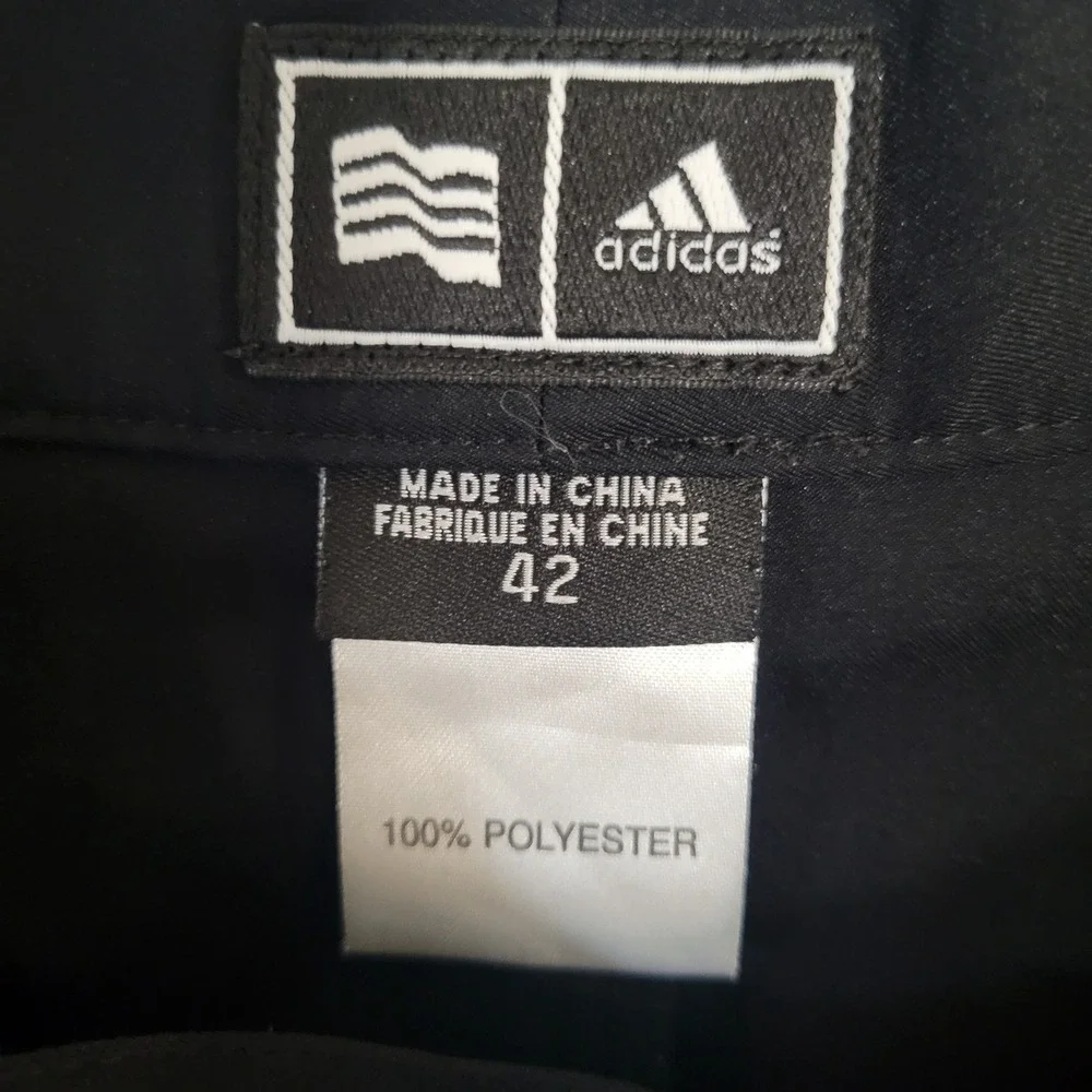 Adidas Mens Golf‎ Shorts Black Pleated Performance Size 42